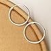 4 Pair Sterling Silver Small Endless Hoop Earrings Set, Unisex Cartilage Earrings Nose Lip Rings Body Piercing Jewelry
