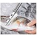 Fish Scale Remover, Amison Fish Scales Scraper with 304 Stainless Steel Sawtooth for Fast Scales Peeling, Silver