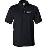 Speedy Pros Polo Shirt Corps of Engineers Embroidery Design Cotton Golf Shirt for Men Black X Large Design Only