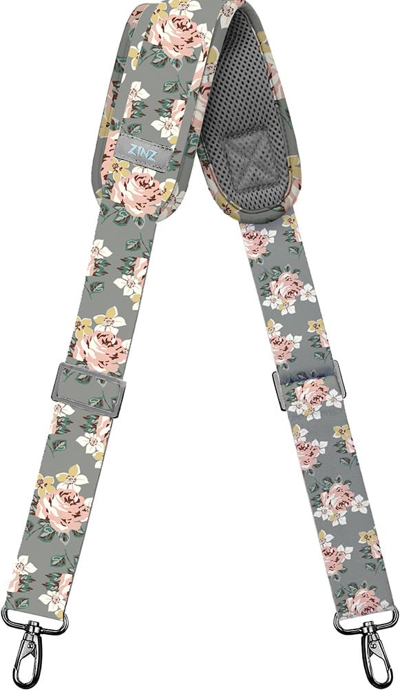 ZINZ Shoulder Strap Replacement Padded Adjustable Bag Strap for Tote Messenger Duffle Bags,Light Rose,57 inch