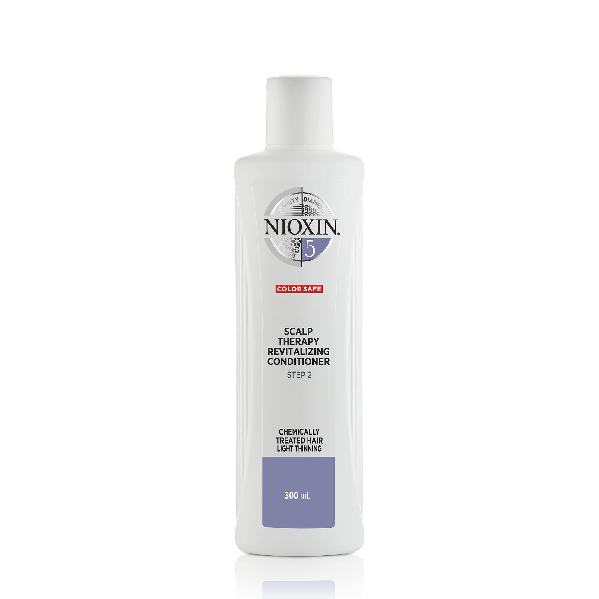 Nioxin 3-Part System, System 5 Chemically Treated Hair with Light Thinning, Hair Thickening Treatment, Scalp Therapy, Conditioner 300ml