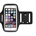 PORTHOLIC Sweat Resistant Sports Running Armband For iPhone 8/7/6/6s Galaxy S6/S5/S4 or Any Screen Up to 5.1 inch -Extension Strap- With Key Holder,Cable Locker,Cards Holder (Black)