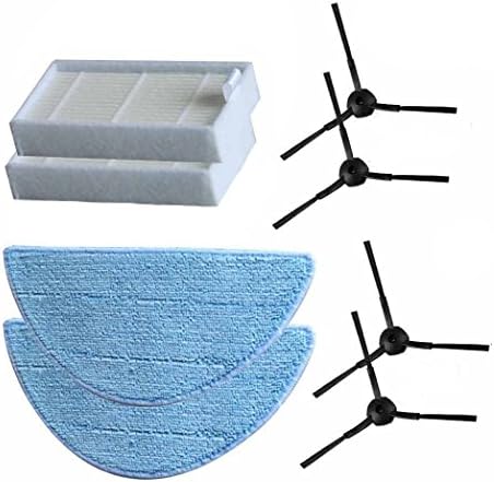 Replacement Kits for ILIFE V3s V5 V5s V5s pro Robot Vacuum Mop Cleaner Mop HEPA Filter Side Brush (8 pack)