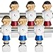 Brybelly Old-Style Foosball Men with Hardware (Set of 6), Red and Blue