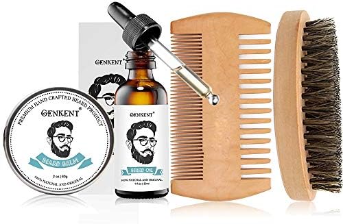 1 lot COSPROF Moustache Cream Beard Oil Set Anti-static Moustache & Beard Comb Tools Healthy Moisturizing Moustache Wax Brush Comb