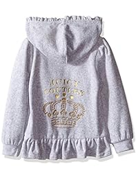 Conjunto de dos prendas de terciopelo con la palabra "Juicy" estampada, 3T, Gris
