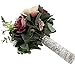 Yokoke Wedding Bridal Bridesmaid Bouquet Wedding Holding Flower Artificial Peony Rose Green Succulent for Wedding Church Party Home Decor