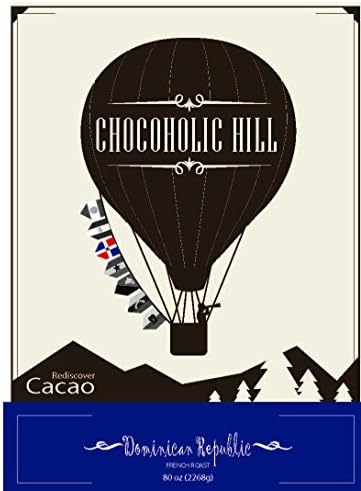 Chocoholic Hill 80 oz Dominican Republic French Roast Herbal Tea Coffee Alternative Substitute 99% Caffeine Free Gluten Free Vegan Brewing Cocoa Cacao