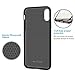 Phone Case for Apple iPhone X & Xs,OneLeaf Slim Fit Anti-Slip Liquid Silicone Rubber and PC Hybrid Protective Phone Case Cover with Anti-Scratch Surface Finishing- Black