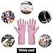 Rubber Gloves-Latex Free Kitchen Cleaning Gloves Household waterproof dishwashing Living Large (3-Pack)