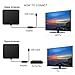 60 Miles Range Digital HD TV Antenna, Indoor HDTV High Defination Freeview TV Reception TV Antenna with Built-in Amplifier Signal Booster, 13 Feet Coax Cable Black