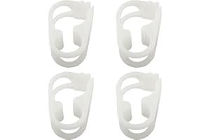 BAIRONG 4pcs 1/4"-1/2" Tube OD Shut Off Hose Clamp Adjustable Clamp Water Flow Control Clip, White