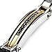 INBLUE Men's Stainless Steel Bracelet Link CZ Silver Gold Black Tone Biker