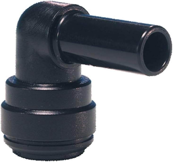 John Guest Speedfit Stem Elbow 6mm Tube OD x 6mm Stem OD Acetal Copolymer
