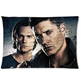 MMHDiy Cartrol Cotton & Polyester Custom Pillowcase- American drama television series supernatural Zippered Pillow case Covers Standard Size 20 & quot;x30 & quot; (one side)