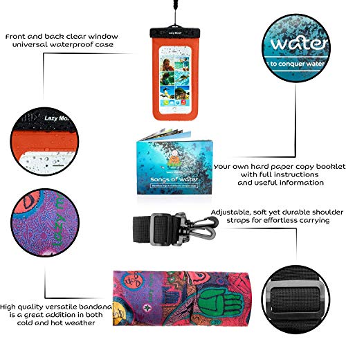 Lazy Monk Dry Bags Waterproof | Water Proof Bag Backpack| Best Kayak & Travel Sack Accessories with Phone Case