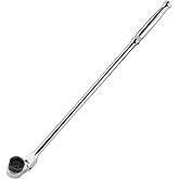 DURATECH Extra Long Flex Head Ratchet Wrench, 144-P, with 2.5&deg; Swing Arc | Compatible with 3/8" Drive Low Profile Impact Sockets, Double-Stacked Pawls, CR-V Steel, for Narrow Spaces