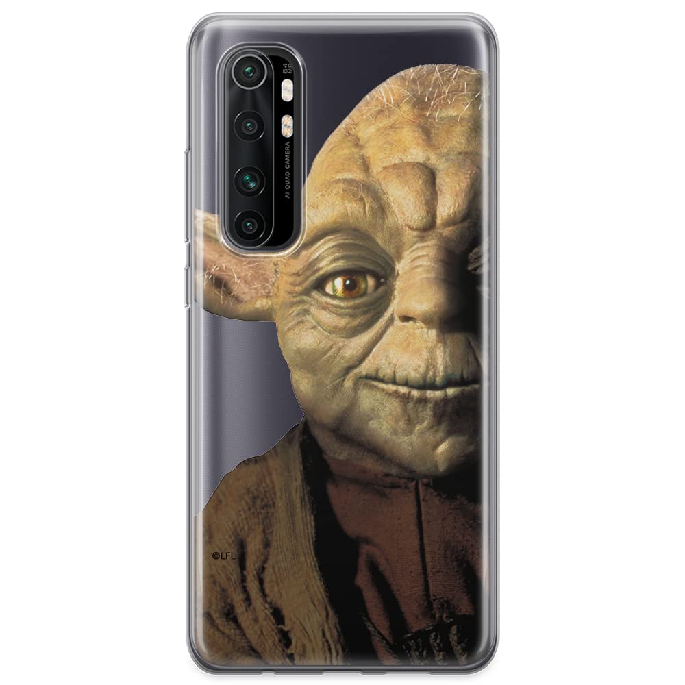 ERT GROUP mobile phone case for Xiaomi MI NOTE 10 Lite original and officially Licensed Star Wars pattern Yoda 004 optimally adapted to the shape of the mobile phone, partially transparent