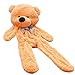 5.9 Feet Super Giant Teddy Bear Outer Cover Animal Toy Huge Bear Shell (Yellow, 1.8m)