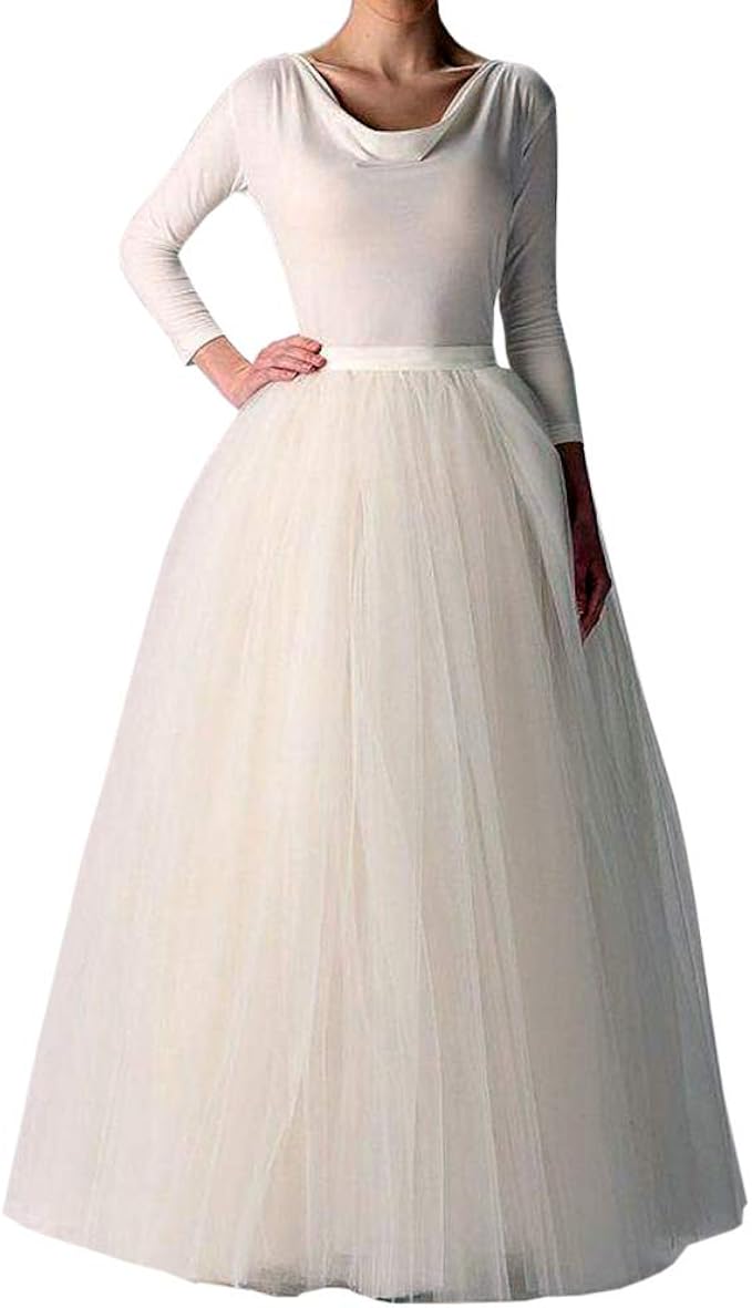 【acka】tulle long skirt white White Detachable Overskirt, Softest Tulle Skirt, Bride