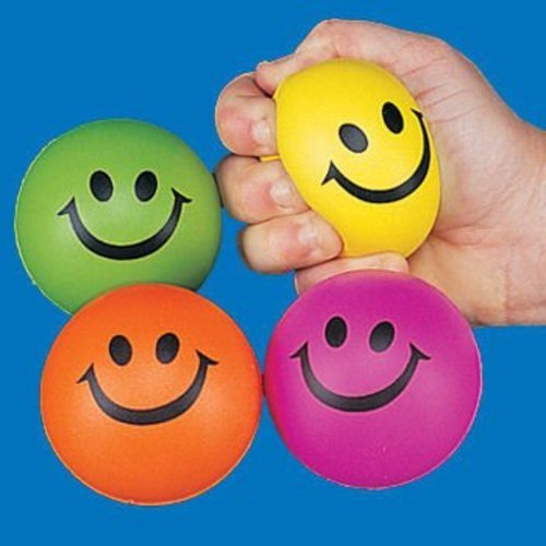 Smile Face Squeeze Ball, Colors May Vary
