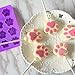 BAKHUK Puppy Dog Paw and Bone Silicone Candy Mold,FineGood Reusable Silicone Molds for Making Candies,Chocolate,Ice Cubes and Biscuits. (20 Cavity,3pcs)