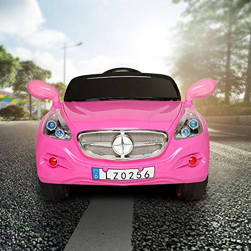 VALUE BOX Kids Ride On Car 12V Battery Motorized Vehicles Electric Cars for Kids with Manual/2.4G Remote Control,LED Headlights,Music,Horn,Safety Belt,Automatic Reset Fuse(Pink) - Thumbnail 2