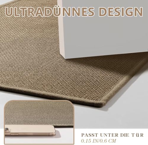 chakme Bath Mat 60 x 90 cm – Non-Slip Bath Mat with Rubber Backing – Non-Slip Washable Bath Mat – Shower Mat – Bath Mat – Bath Mat – Brown