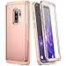 YOUMAKER Galaxy S9+ Plus Case, Rose Gold with Built-in Screen Protector Heavy Duty Protection Shockproof Slim Fit Full Body Case Cover for Samsung Galaxy S9 Plus 6.2 inch - Rose Gold/Pink