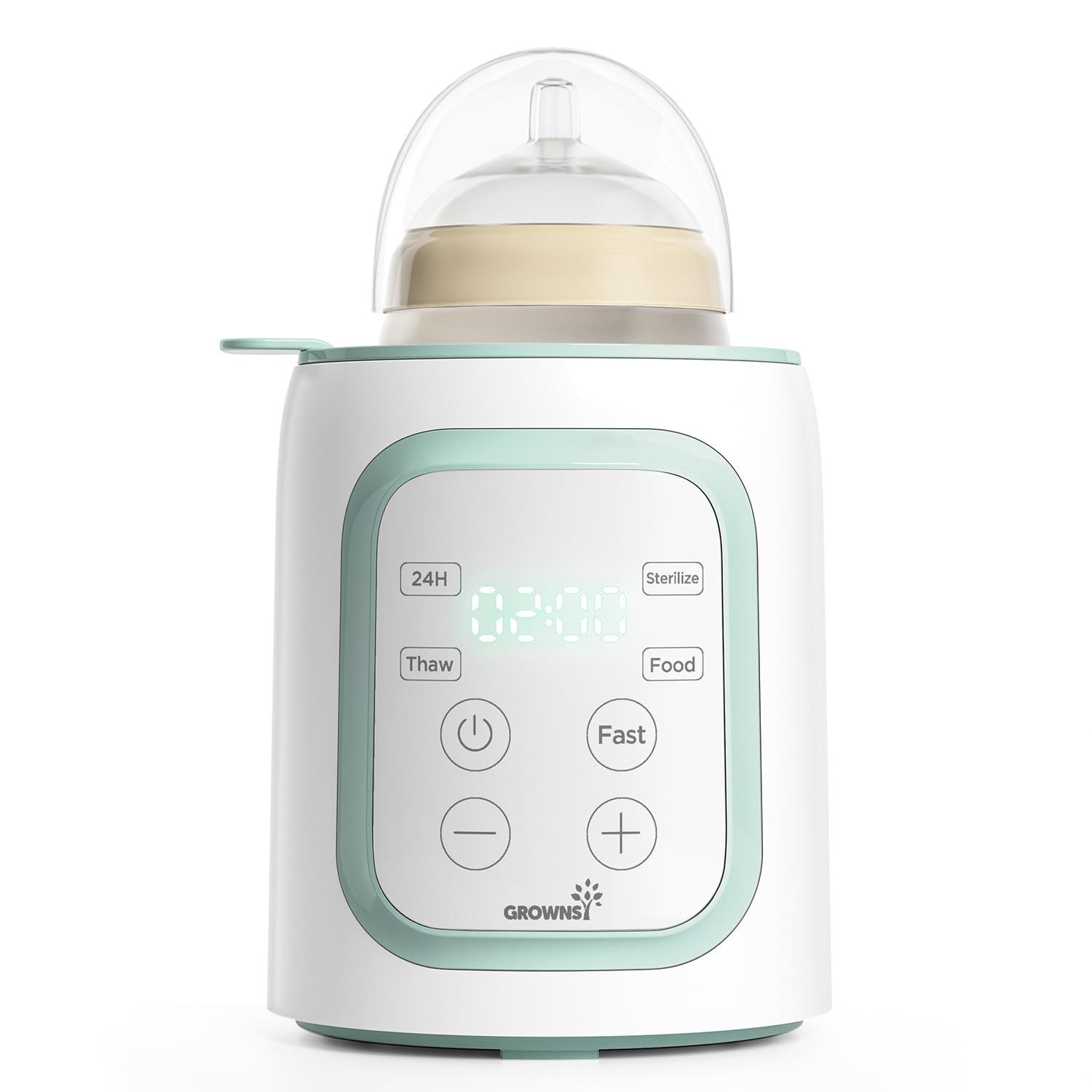 Grownsy 8-in-1 OG Fast Bottle Warmer with Timer, Green