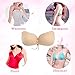 [NEW VERSION FBA] Adhesive Bra, Push Up Strapless Bra with Drawstring Reusable Invisible Silicone Backless Bras for Women (Cup B, Nude)
