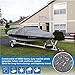 Leader Accessories Solution Dyed Waterproof Trailerable Runabout Boat Cover Fit V-Hull Tri-Hull Fishing Ski Pro-Style Bass Boats, Full Size