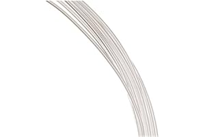 Adabele 5 Feet Authentic Sterling Silver Wire Dead Soft Jewelry Wire Round Beading Wire (Wire 0.6mm/22 Gauge/0.024 Inch) SS281-0.6