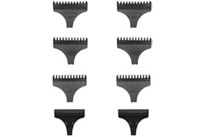 TorSor 8 Pack Hair Clipper Limit Comb Guide 1MM 2MM 3MM Guides Set with Protection Guard Cover for Vintage T9 Height 31mm 32mm T-Blade Electric Trimmer Cordless Shaver Outliner Edger Detailer
