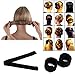 MLMSY Fashion Hair Styling Disk Hair Donut Former Foam French Twist Magic DIY Tool Bun Maker (2Pcs)