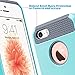 ULAK iPhone 5S Case, iPhone 5 Case, iPhone SE Case,Slim Fit Dual Layer Protection Case Shock Absorbing Hard Rugged Ultra Protective Back Rubber Cover with Impact Protection (Mint+Gray)