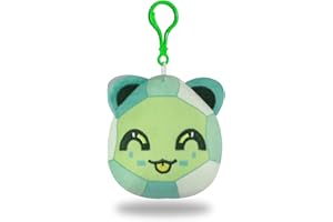 DUUGER MeeMeow Emerald Cat Plush Keychain Stuffed Animal Toy,Cute Decorative Plush Toy Accessory Fun Buddy for Kids Bag, Purse, Backpack, Handbag