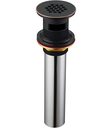 Kingston Brass KB4007 Fauceture Grid Drain – Without Overflow, Brushed Brass, Solid Brass Construction