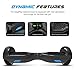 SagaPlay F1 Pro Self Balancing Scooter Motorized 2 Wheel Self Hover Balance Board (Black, Bluetooth Speaker Enable) [CSA/UL2272 Certified] All-Terrain Tires Transporter for Kid and Adult [Model: F1]