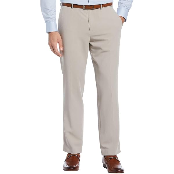 Kenneth Cole REACTION Men's Slim-Fit Stretch Gabardine Dress Pants  (Charcoal, 36Wx30L) at Amazon Men's Clothing store