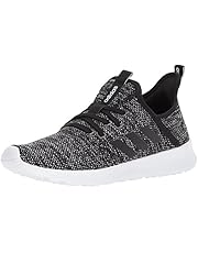 adidas Women's Cloudfoam Pure Running Shoe, Black/Black/White, 10