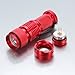 Mini Butterball Mini Adjustable Foucs Zoom 3 Modes AA/14500 Battery Tactical Night Vision Flashlight Torch for Hunting Star Gazing (Red)