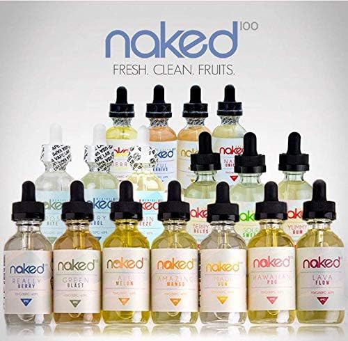 Naked 100 Premium 60ML Shortfill USA Made E-Juice All Flavours No Nicotine (Lava Flow)