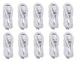 Samsung Micro USB Charging Data Cable for Galaxy Tab, 10 Pack - Non-Retail Packaging - White