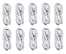 Samsung Micro USB Charging Data Cable for Galaxy Tab, 10 Pack - Non-Retail Packaging - White