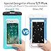 Waterproof Case, 4 Pack Veckle Floating Waterproof Phone Pouch Universal TPU Clear Phone Beach Bag Water Proof Dry Bag for iPhone X XR Xs Max 8 7 6 Plus, Samsung Galaxy, Black White Blue Pink