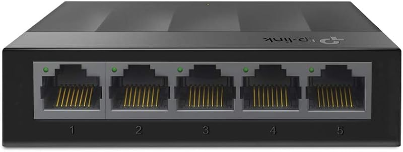 LS1005G - Switch Gigabit de 5 portas, plug & play, caixa de plástico