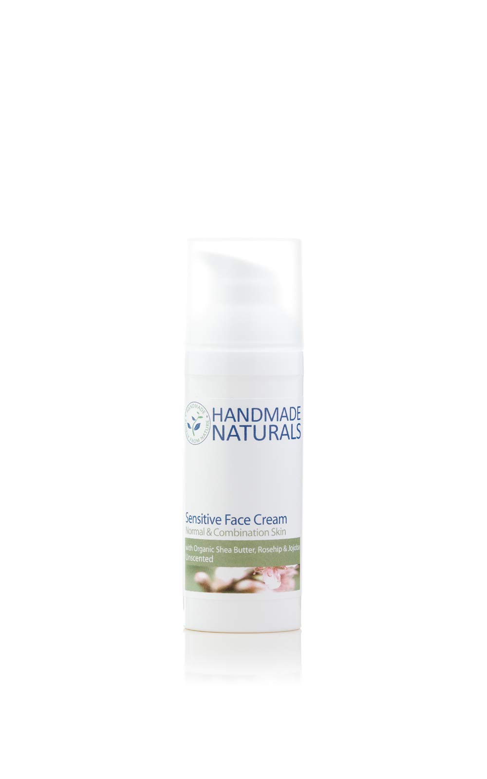 Handmade Naturals Sensitive Face Cream with Organic Shea Butter, Rosehip, Jojoba & Peach Kernel, 50 ml
