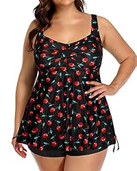 Aqua Eve Women Plus Size Tankini Swimsuit Two Piece