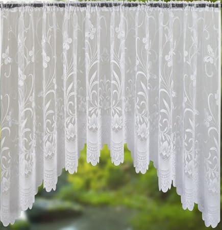 Spring Jardiniere Curtain White 508x91cm Amazon Co Uk